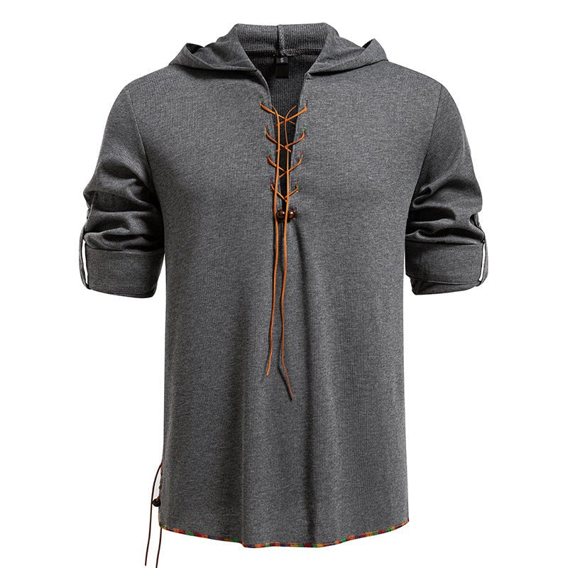 Isla Casual Hoodie with Hood in Dark Grey