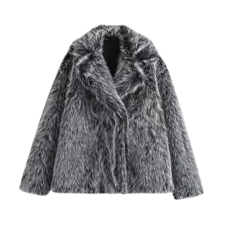 Isla Coat in Black White