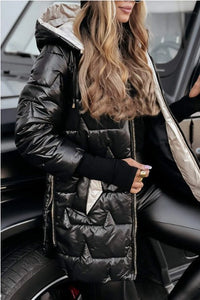 Isla Jacket with Hood in Black