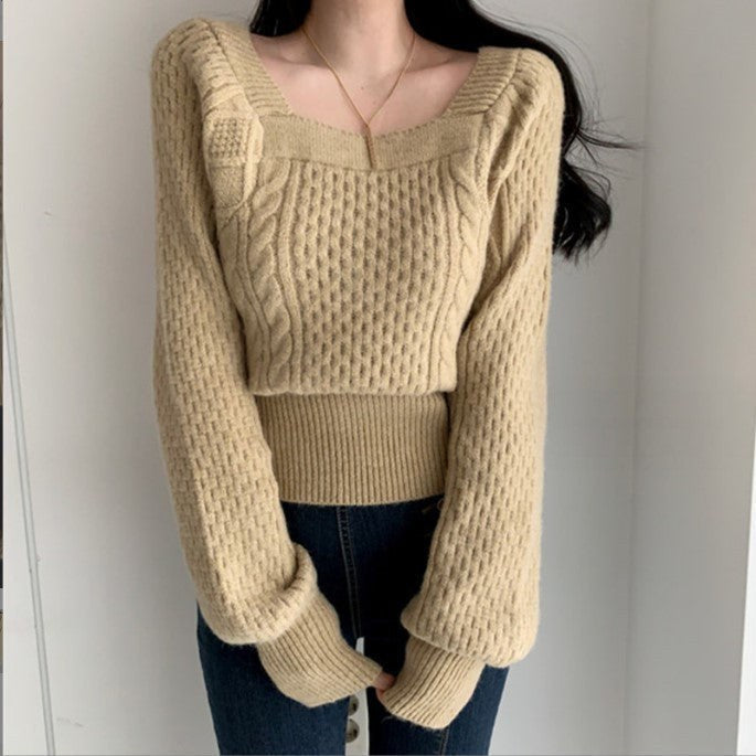 Isla Knit Sweater in Khaki