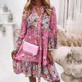 Isla Summer Dress with V-Neck