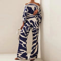 Isla Women's Off-Shoulder Batwing Top & Wide-Leg Trousers Co-ord Set