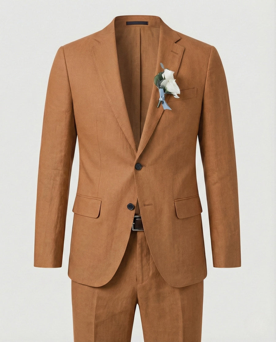 Ivar Linen Suit in Brown