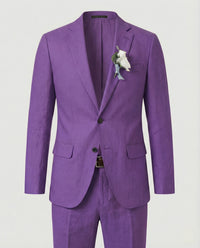 Ivar Linen Suit in Light Purple