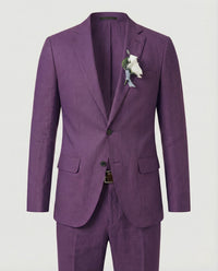 Ivar Linen Suit in Purple