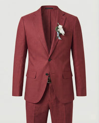 Ivar Linen Suit in Red