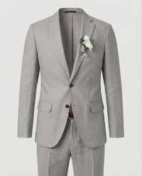 Ivar Linen Suit in Silver