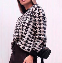 Ivy Casual Knit Sweater in Black
