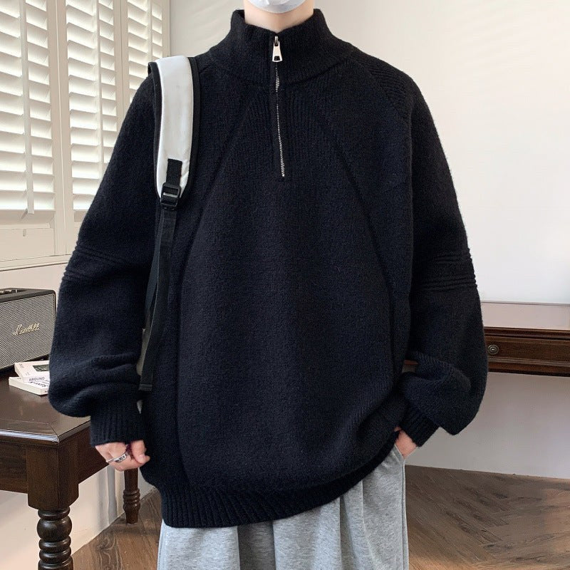 Ivy Hoodie with Zip Front and Hood in Black