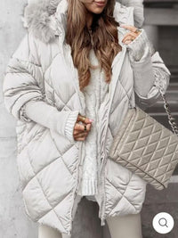Ivy Parka with Hood in White
