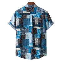 Ivy Shirt with Short Sleeve in Blue