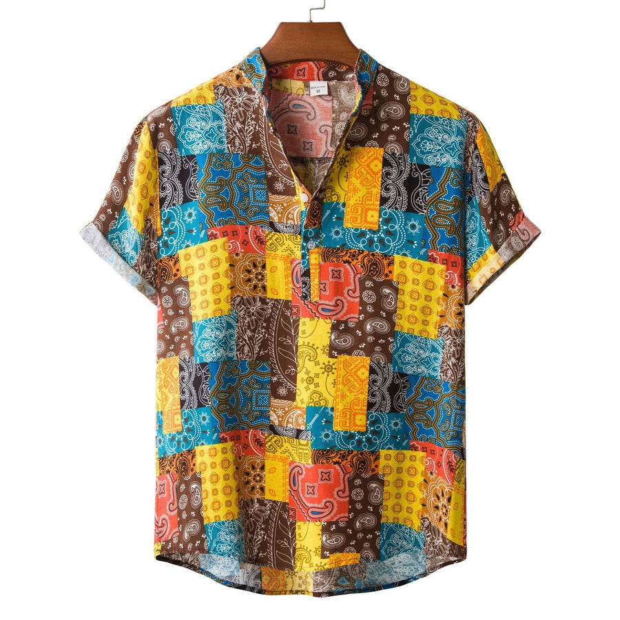 Ivy Shirt with Short Sleeve in Yellow