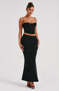 Rita Maxi Skirt - Black