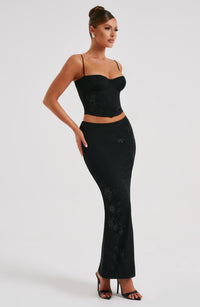 Rita Maxi Skirt - Black