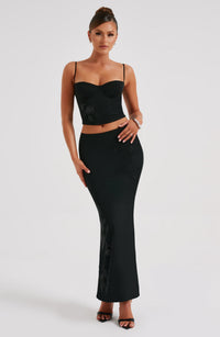 Rita Maxi Skirt - Black