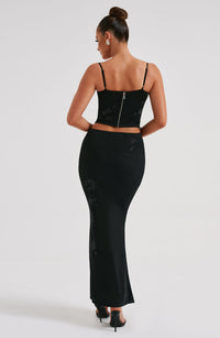 Rita Maxi Skirt - Black