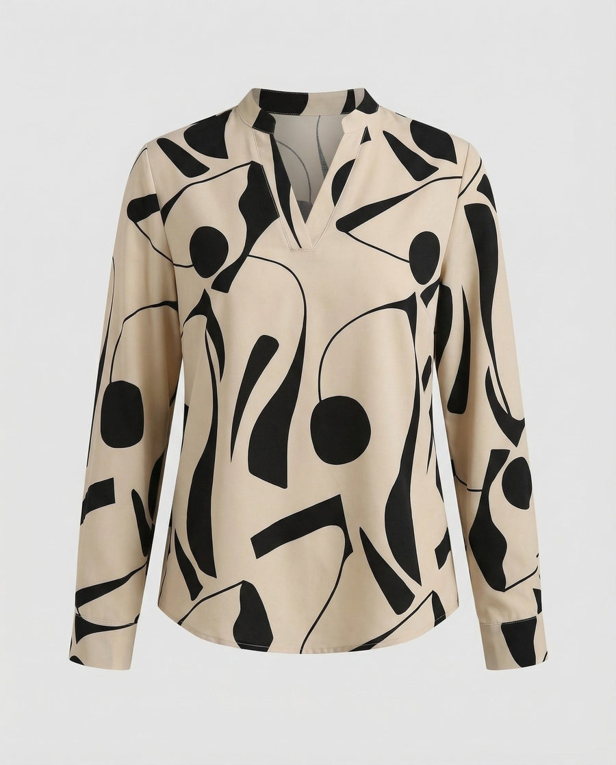 Jacinta Elegant Blouse in Beige