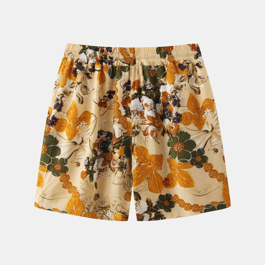 Jacinta Suit with Short Sleeve and Elastic Waist in Orange