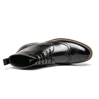 Jackson Wingtip Boot in Charcoal