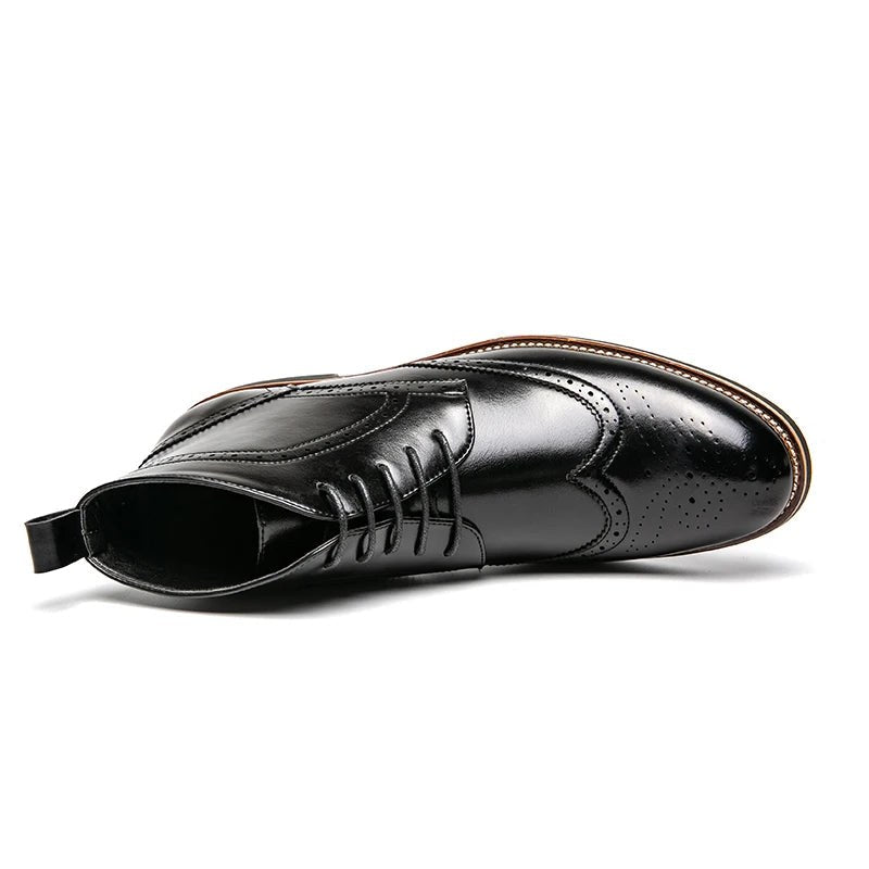Jackson Wingtip Boot in Charcoal