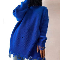 Jade Casual Knit Dress in Blue