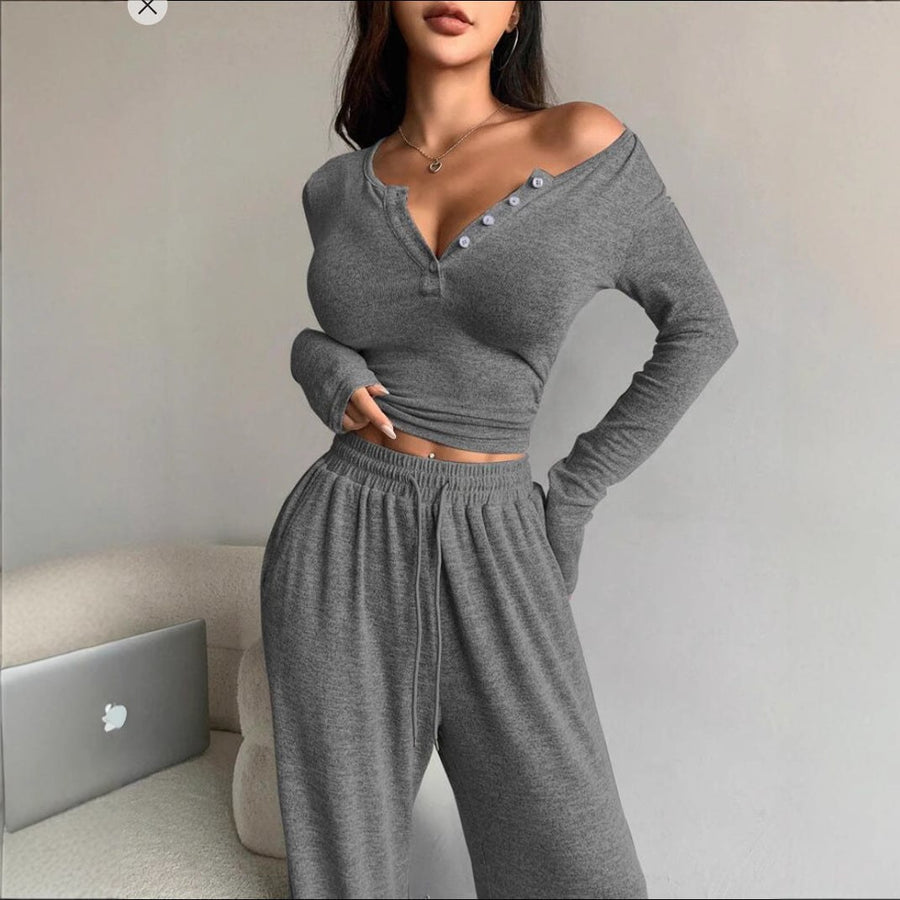 Jade Casual Top with Long Sleeve