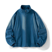 Jade Jacket with Elastic Waist and Pockets in Turquoise