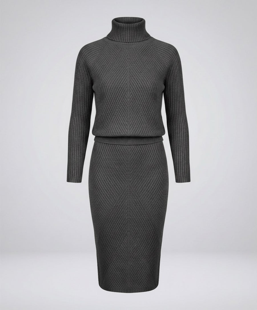 Jade Knit Dress in Black
