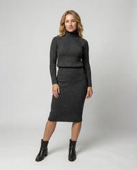 Jade Knit Dress in Black