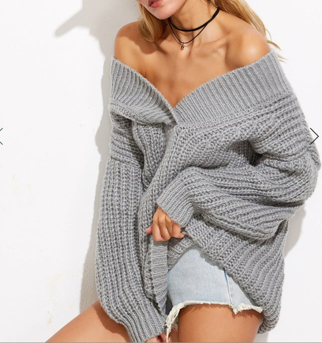 Jade Knit Sweater in Grey