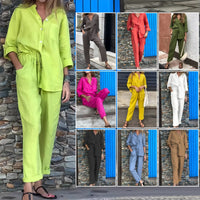 Jade Linen Shirt with Long Sleeve