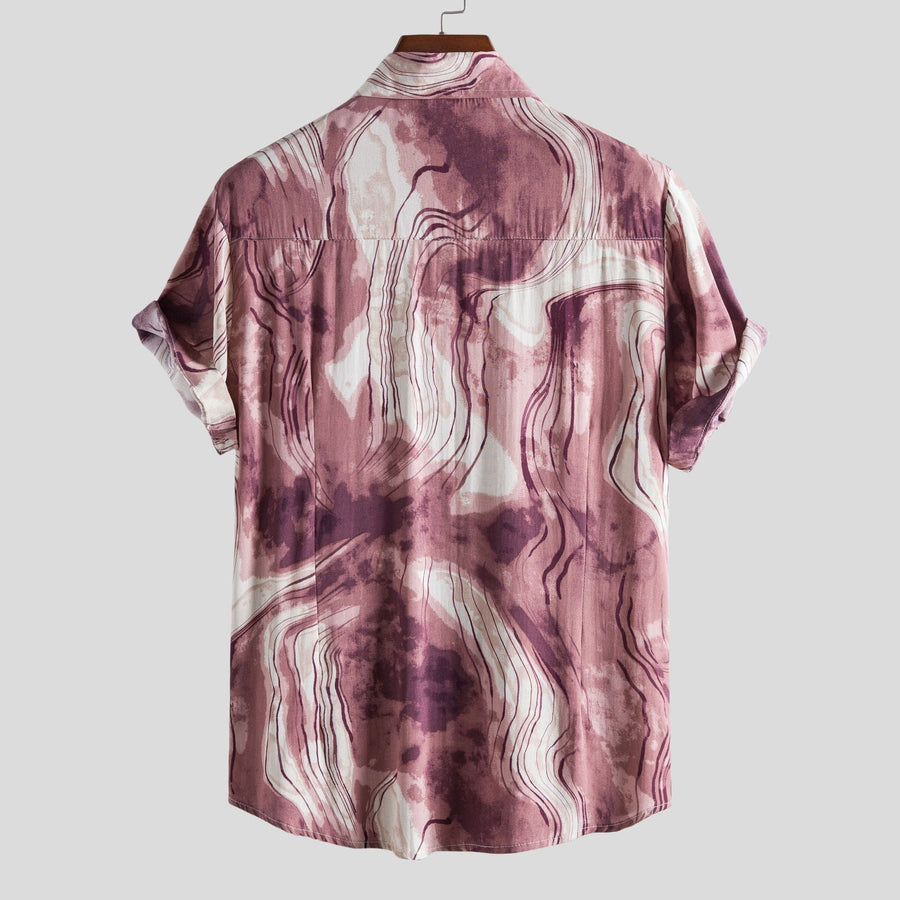 Jade Shirt with Short Sleeve in Red