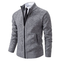 James Anthony Cardigan in Light Gray