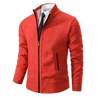 James Anthony Cardigan in Orange