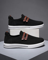 James Anthony Mesh Slip on Shoe in Charcoal