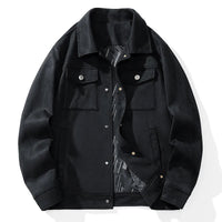 James Anthony Suede Jacket in Charcoal