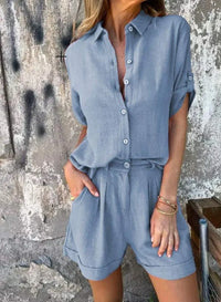 Jamie™ Lightweight Shorts and Top Set in Blue