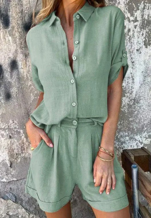Jamie™ Lightweight Shorts and Top Set in Green