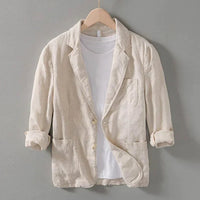 Jana Lightweight Linen Blazer in Beige