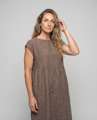 Jana Linen Maxi Dress with Pockets