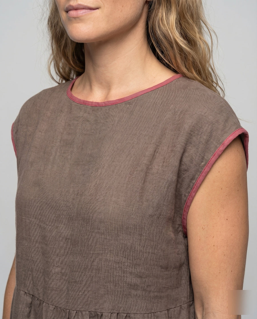 Jana Linen Maxi Dress with Pockets