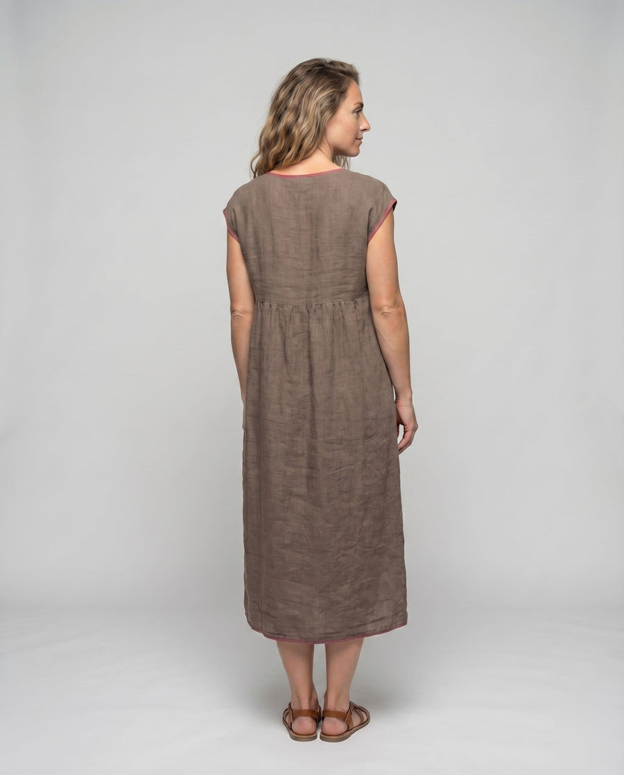 Jana Linen Maxi Dress with Pockets