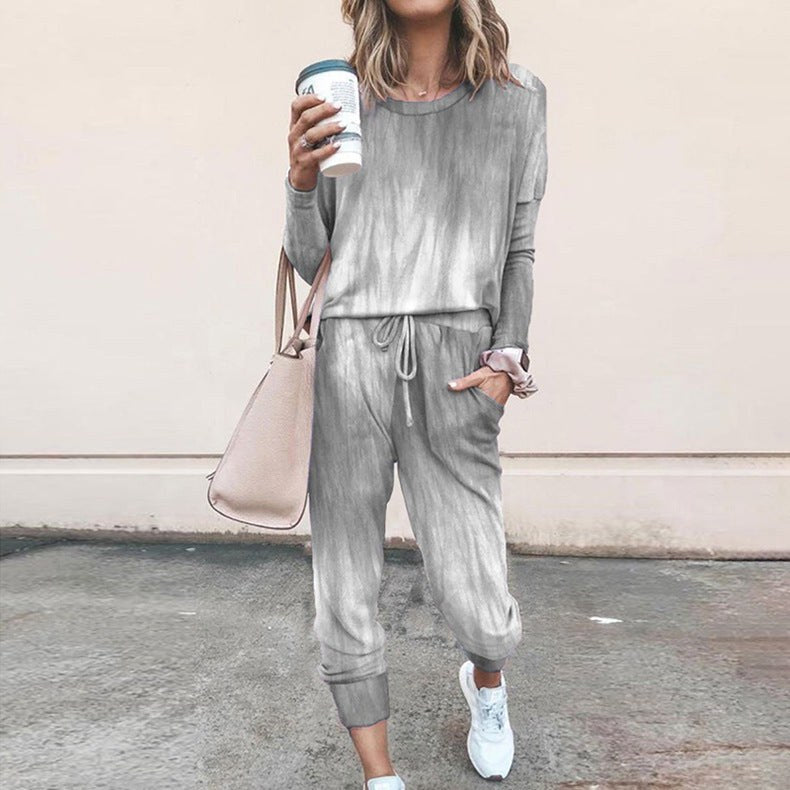 Jana Set with Elastic Waist in Grey