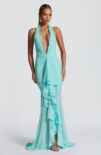 Andrea Maxi Dress – Aqua