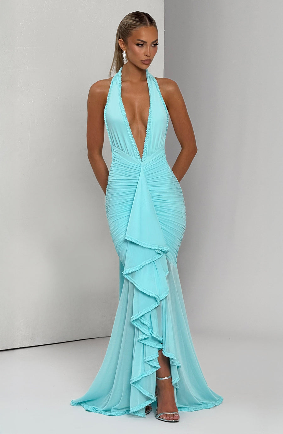 Andrea Maxi Dress – Aqua