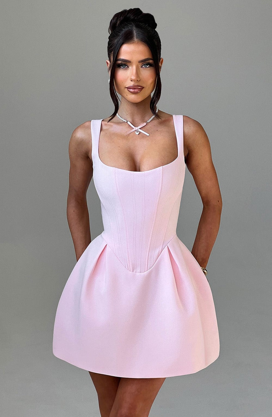 Deborah Mini Dress – Blush