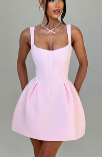 Deborah Mini Dress – Blush