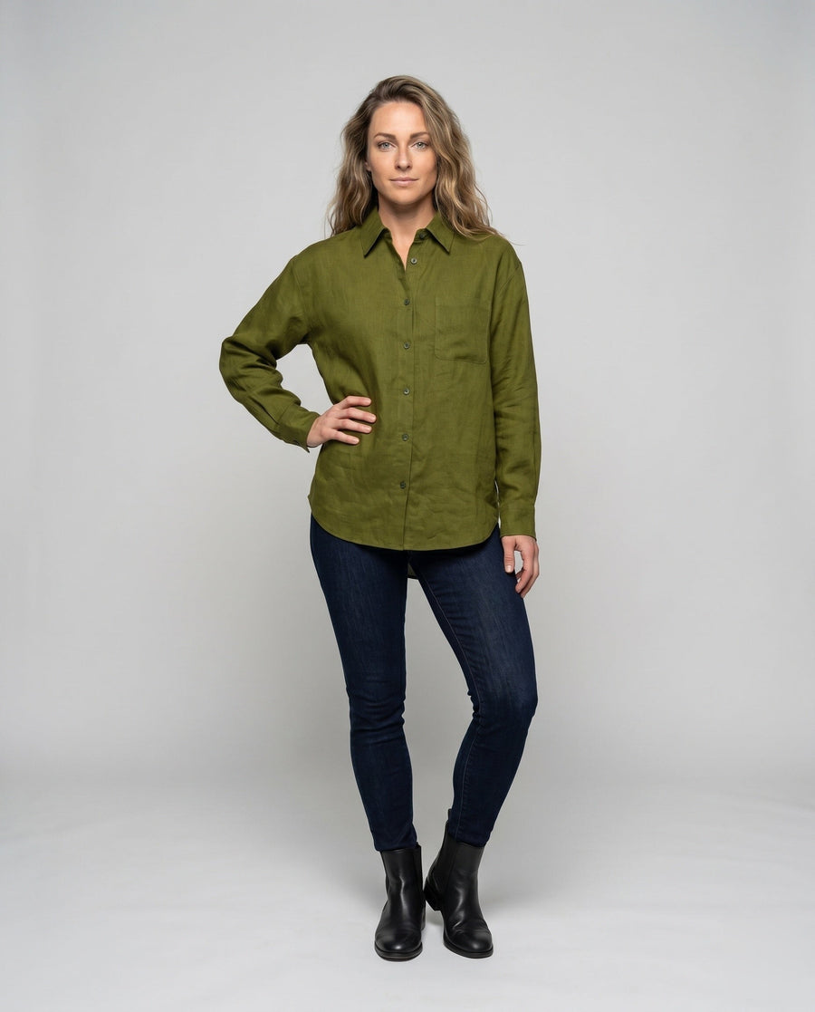 Jasmine Casual Linen Blouse