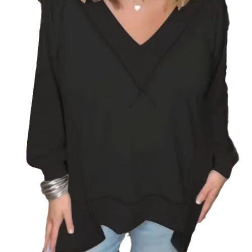 Jasmine Casual Sweater with V-Neck