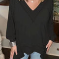 Jasmine Casual Sweater with V-Neck